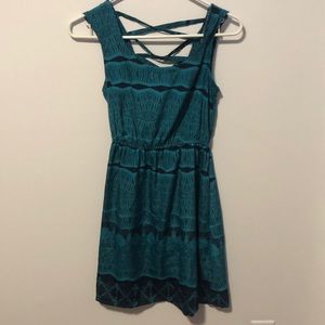 Xhileration Green/blue dress